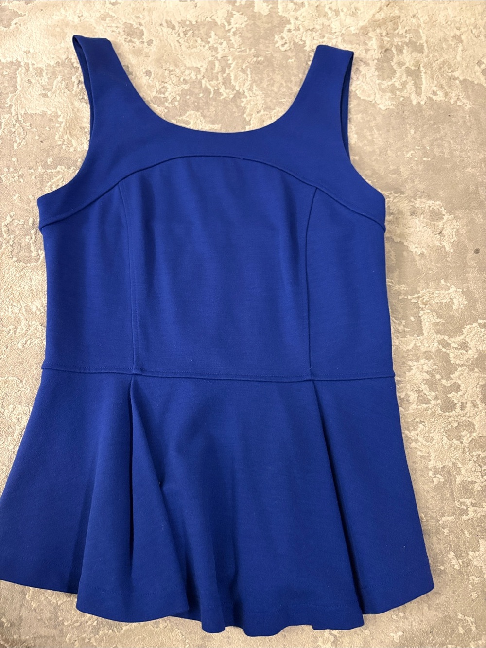 A/X Armani Exchange Royal Blue Peplum Tank Top